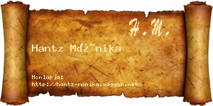 Hantz Mónika névjegykártya