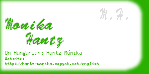 monika hantz business card